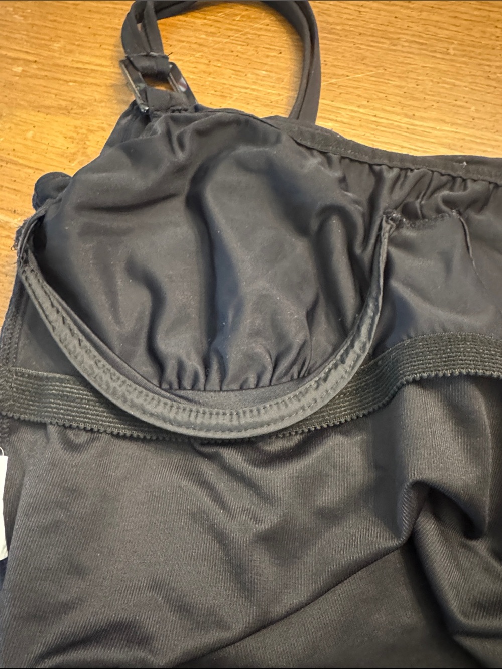 Miraclesuit Lisa-Jane One Piece Swim Black Silver Gemstone Studded Trim 12 EUC - Picture 8 of 11